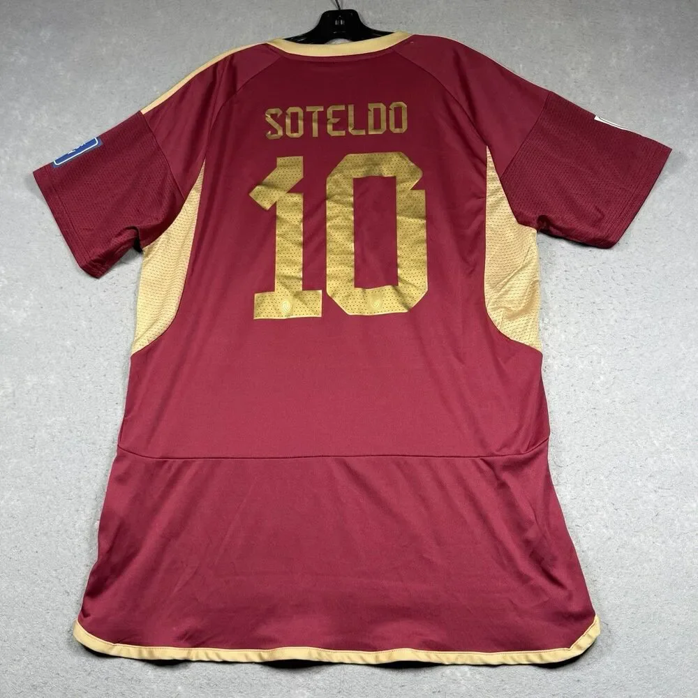 Adidas Venezuela Soteldo #10 Soccer Jersey Red Men’s Size XXXL 3XL